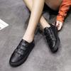 2024 Outdoor leichte lässige vielseitige einfarbige Sport-Damenstiefel mit flachem Boden weiß schwarz Damenschuhe
