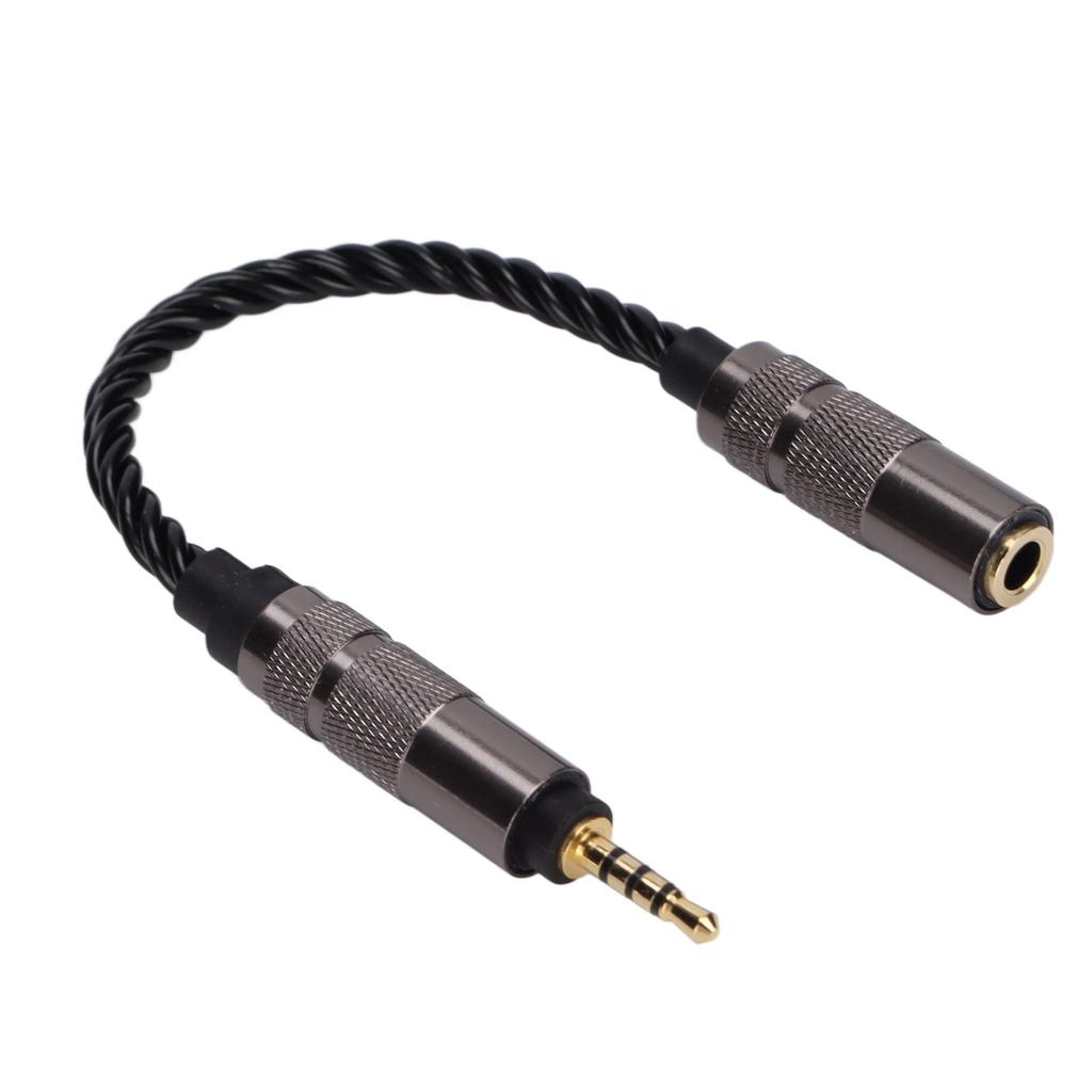 2.5mm Male to 3.5mm Female Stereo Audio Jack Adapter Headset Converter Connector for Smartphones Headphone Tablets