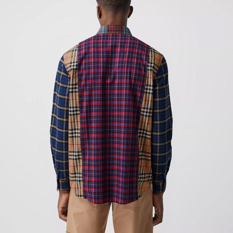 Burberry Shirt Men's Marine Blue 80343781