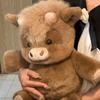 Cute Highland Cow Plush Doll 45-60Cm Soft Stuffed Animal Running Calf Toy Companion Pillow Holiday Gift Home Decoration Ornament