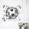 Football Broken Wall Stickers Living Room Children's Bedroom Football Club Removable Stickers