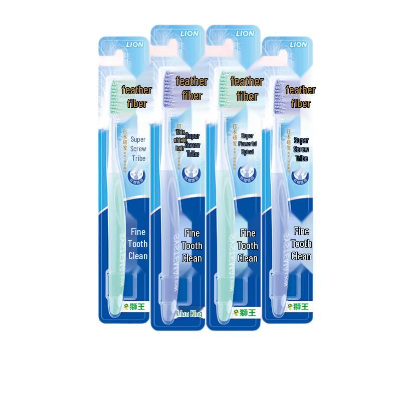 

Lion Brand Super Spiral Soft Bristle Toothbrush, Men s 4-Pack