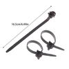 10Pcs Nylon Plastic Vehicle Motocycle Cable Tie Car Wiring Harness Retainer Clip Push Mount Auto Fasteners Black Color