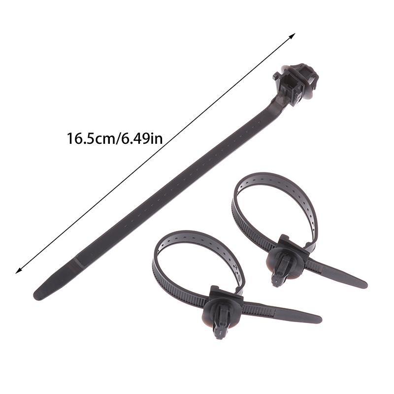 10Pcs Nylon Plastic Vehicle Motocycle Cable Tie Car Wiring Harness Retainer Clip Push Mount Auto Fasteners Black Color