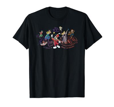 Disney 100 Years of Music and Wonder Piano Full Color D100 T-Shirt
