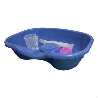 Ciotola portatile per shampoo, ausilio per la vita quotidiana, 46x35 cm, leggera per persone costrette a letto, anziani, lavandino,