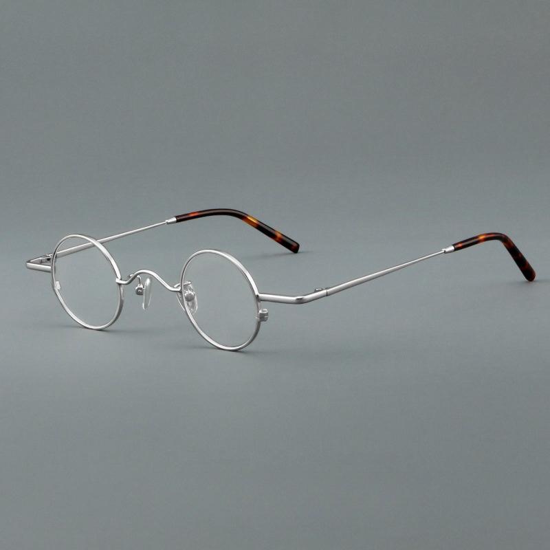 TFTB Retro Round Titanium Alloy Men`s