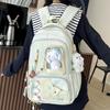 Japanese New High-value, Fresh and Sweet Dopamine Transparent Pain Bag, Large-capacity Backpack for Junior and High School Students