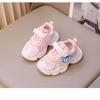 Spring and Autumn Princess Shoes Girls Super Soft Sneakers Children's Mesh Shoes Foreign Style Lighting Soft Sole Running Shoes Trendy
