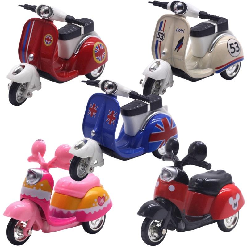 Alloy Lady Motorcycle Sheep Model Display Box 143 Scale, Powerful Return Function, Multi-functional, 107*4cm