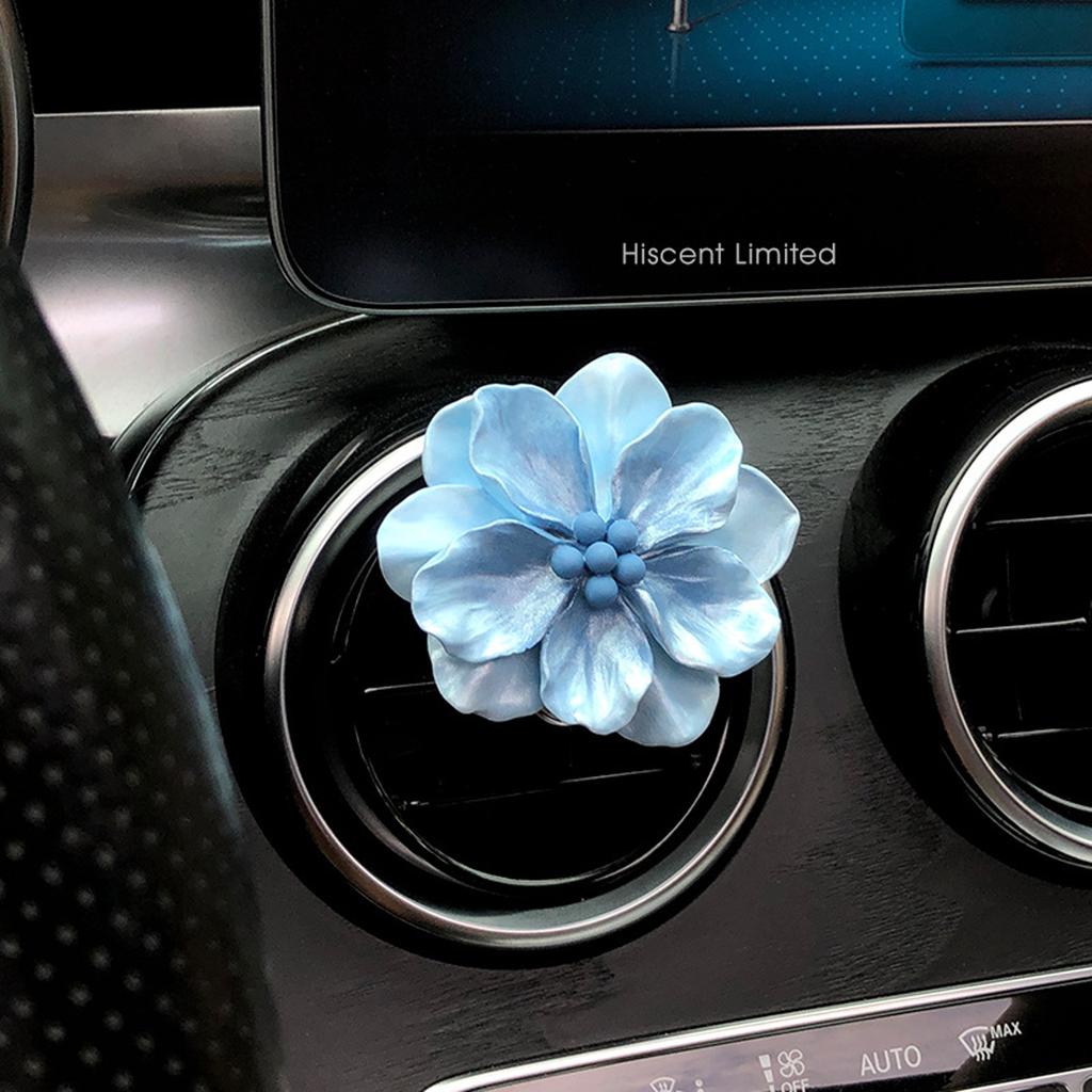 Car Perfume Clip Flower Air Outlet Car Air Freshener Peach Blossom Aroma Diffuser Car Decoration Accessories Fresh Air