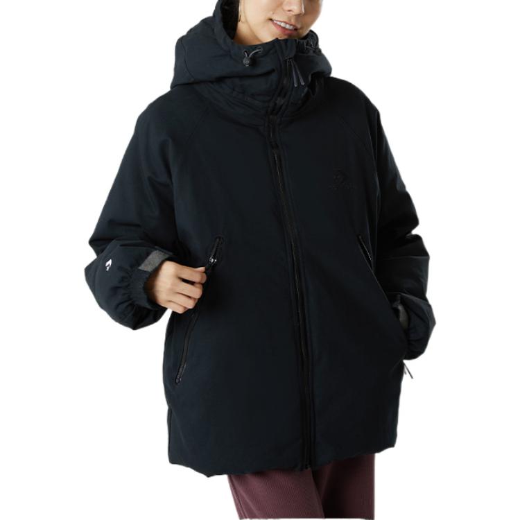Converse Counter Climate Down Jackets Unisex Black Hooded Moderate Other 10023776-A01