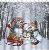 Snowman Shower Curtain Cute Snowman Snowflake Forest Tree Scene Christmas Shower Curtain Bathroom Bathtub Curtain 72X72 Inch