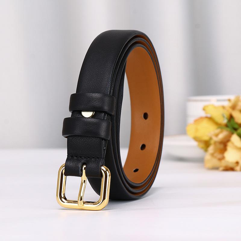 2.4Cm New Napa Leather Lady College Style Belt Female Japanese And Korean Fashion Trend Versatile Fairy Style Belt
