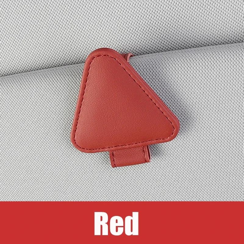 Universal Sun Visor Clip Sunglasses Holder Car Glasses Holder Microsoft Leather Eyeglasses Hanger Ticket Clip glasses Mount