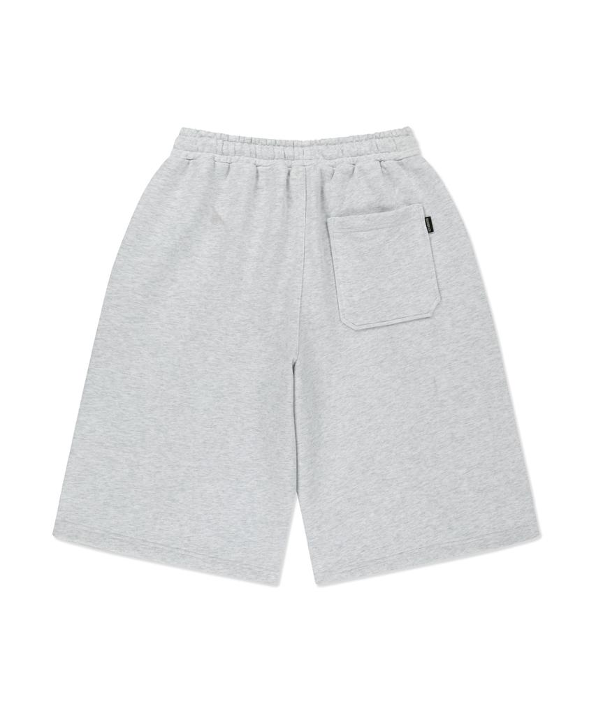 Brown Bless Tag Tuck Sweat Shorts - Ash