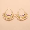 Bohemian Retro Elegant Geometric Earrings: Trendy European & American Style with Exaggerated Personality