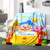 Custom Name Vampirina's Halloween Adventure Blanket for Couch & Bed, Plush Cozy Fuzzy Blanket Super Soft & Warm Blankets for Fall and Winter. 0908124