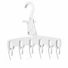 Portable Five-Hole Folding Clothes Hanger for Travel, Dormitory, Hotel, and Indoor Drying.