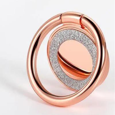 Fashion Bling Mobile Phone Finger Ring Holder Portable Cell Phone Holder Circular Phone Buckle Back Sticker Bracket Phone Accessories