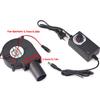 6000RPM DC12V BBQ Blower Air Blower Smelting Metal Fan with Variable Speed Controller Barbecue Fan for Camping Stove Cooking Fan