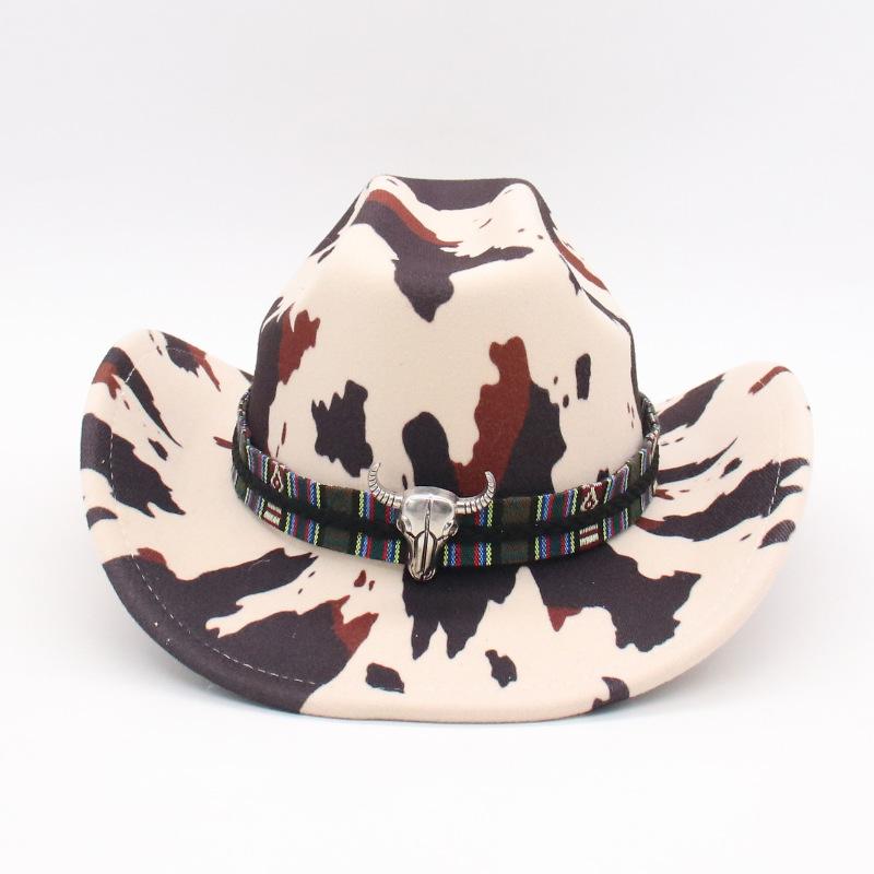 

Outdoor Travel Wear, Street Photography, Retro Jazz Hat, Sweet And Spicy Wear, Denim Decorative Denim Hat one size (one-character cow)