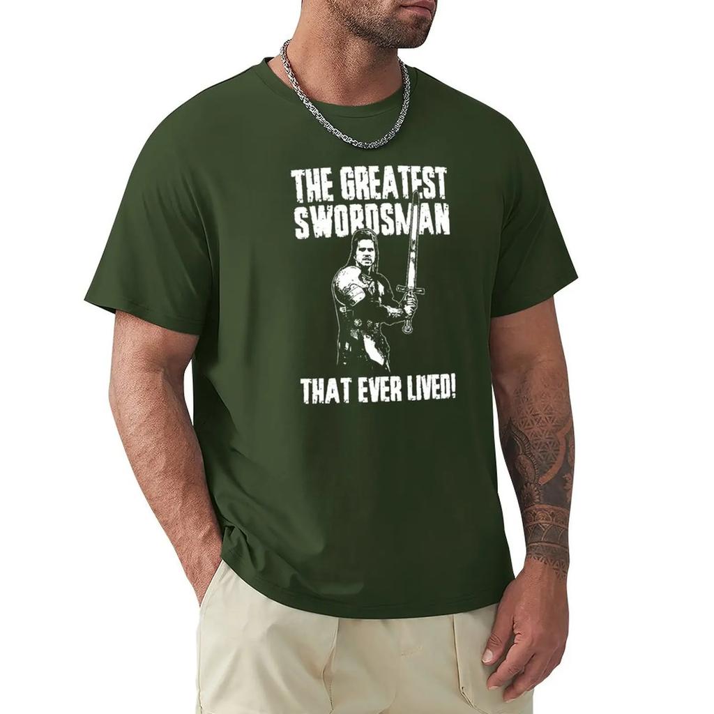 The Greatest Swordsman - Madmartigan T-Shirt T-shirts Man Summer Clothes Short Sleeve Tee Plain Black T Shirts Men