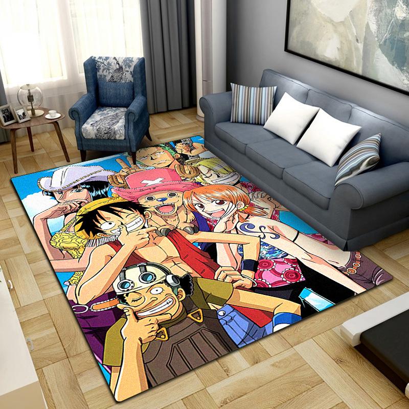 Anime One Piece Washable Non-Slip Rug Carpet Larget Floor Mat Bedroom Home Decor LXR134