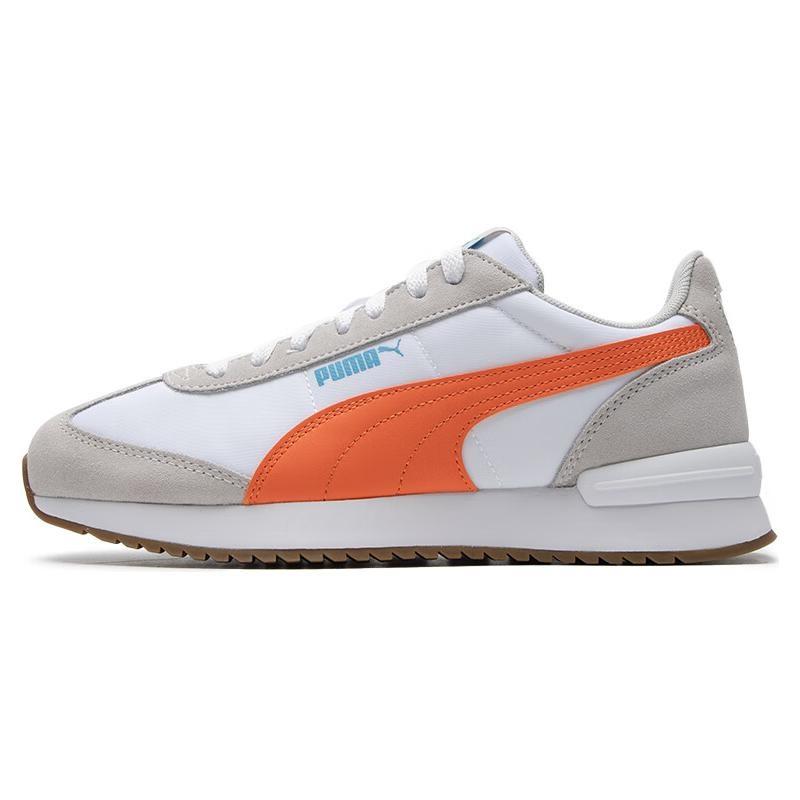 PUMA R78 Neon Grey White Orange Men s 399250-05 EU 35.5