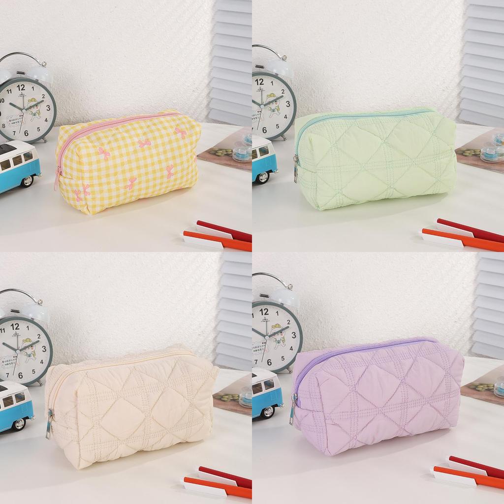 Minimalist Polyester Pencil Case With Large Capacity For Students And Office Use