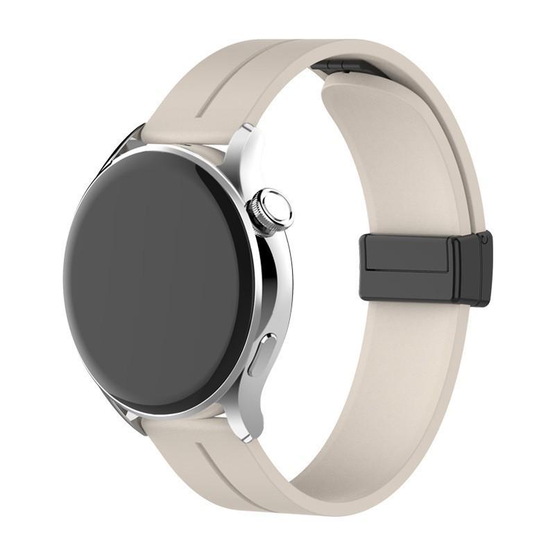 Universal Magnetic Silicone Strap for Huawei GT6 Pro, Samsung 8, Garmin, Xiaomi 20-22mm