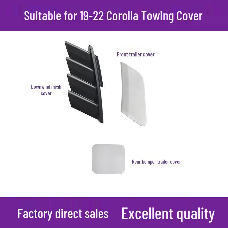 Toyota Corolla Trailer Tow Hook Cover (2019-2025) - Bumper Towing Hole Cover