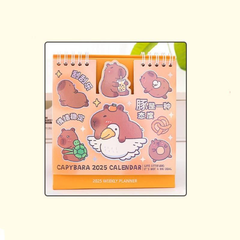 Scratch 2025 Off Calendar Cartoon Cute Tabletop Decoration Student Calendar