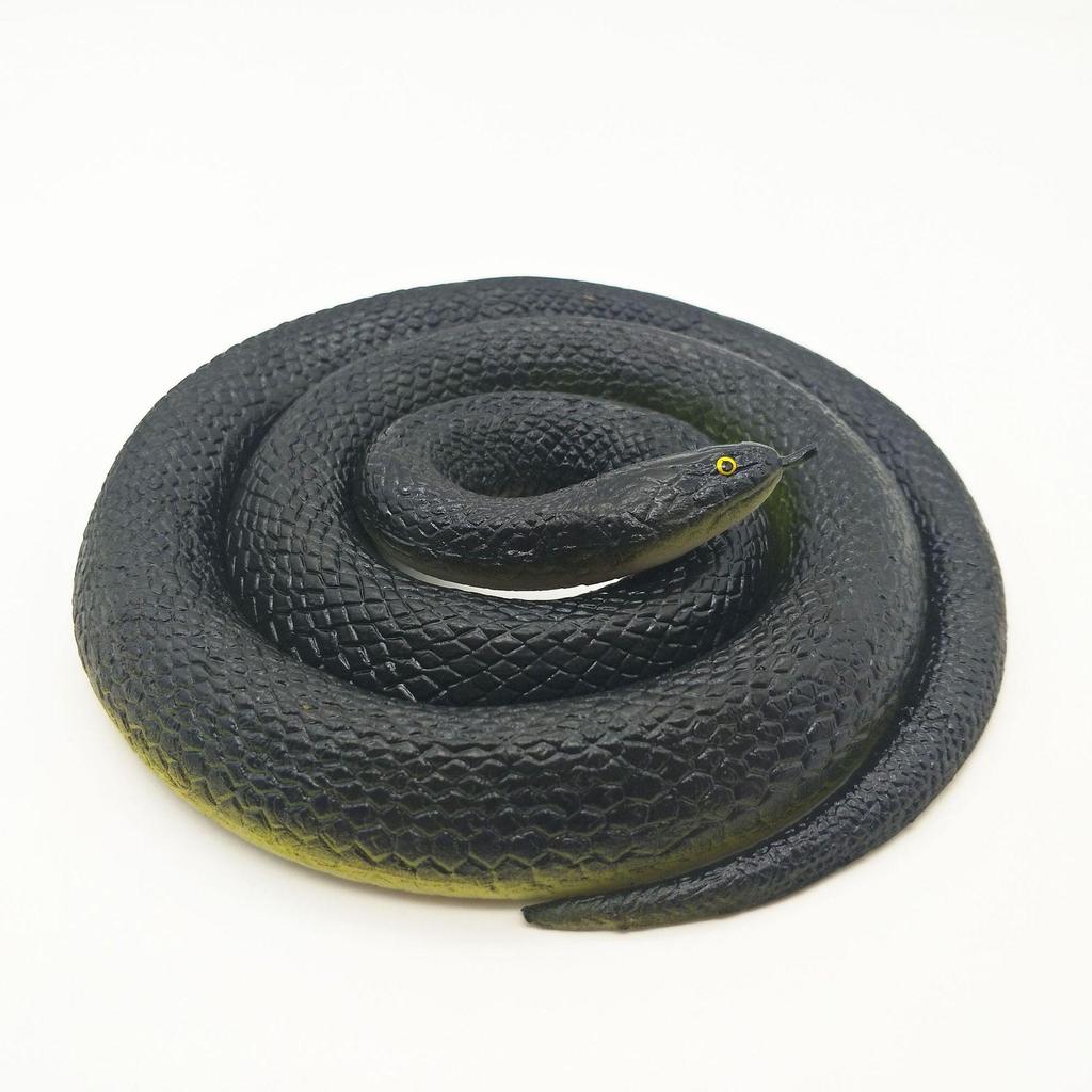Children's Soft Rubber Toy - Large Green Fake Snake Prank Model
