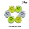 5Pcs Mini Round Accuracy Bubble Level Bullseye Instrument Horizontal Precision Bubble Level Measuring Tool
