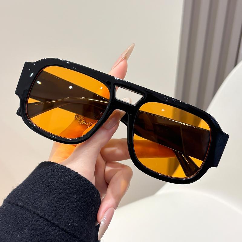 Women's Double Bridge Aviator Sunglasses New Fashion Men UV Protection Vintage Pilot Sun Glasses High-End Unisex Shades Outdoor