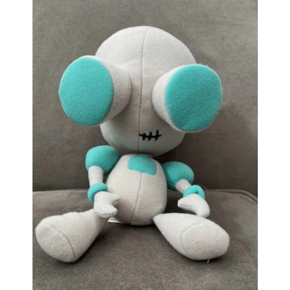 About 28cm Alien ET 3D Eyes Green Invader ZIM GIR Dog Plush Toy, Soft Stuffed Collectible Doll, Christmas Gift Toys For Kids 28CM-30CM