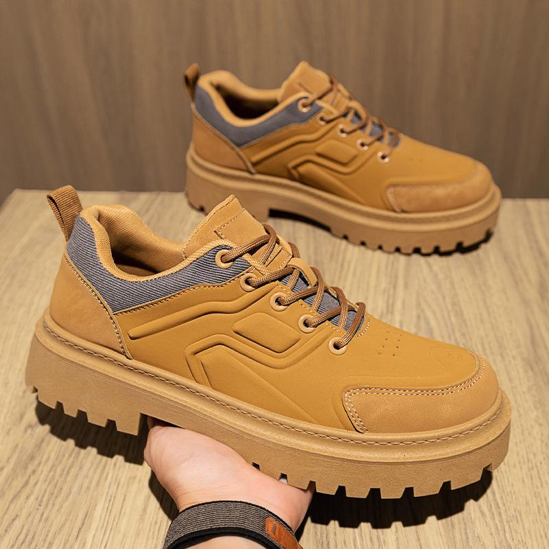 Herbst Außen Nische Design Sinn Business Casual Lederschuhe Trendig Küche Schmutzabweisend Wasserdicht Arbeitsschutzschuhe