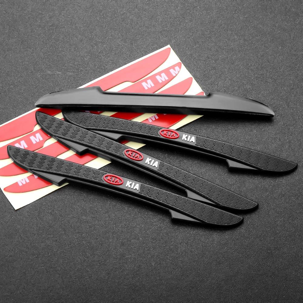 4pcs Rubber Car Door Anti-collision Strip Bumper Protector Stickers For KIA Ceed Rio K3 Optima Cerato Proceed Venga Sedona Forte