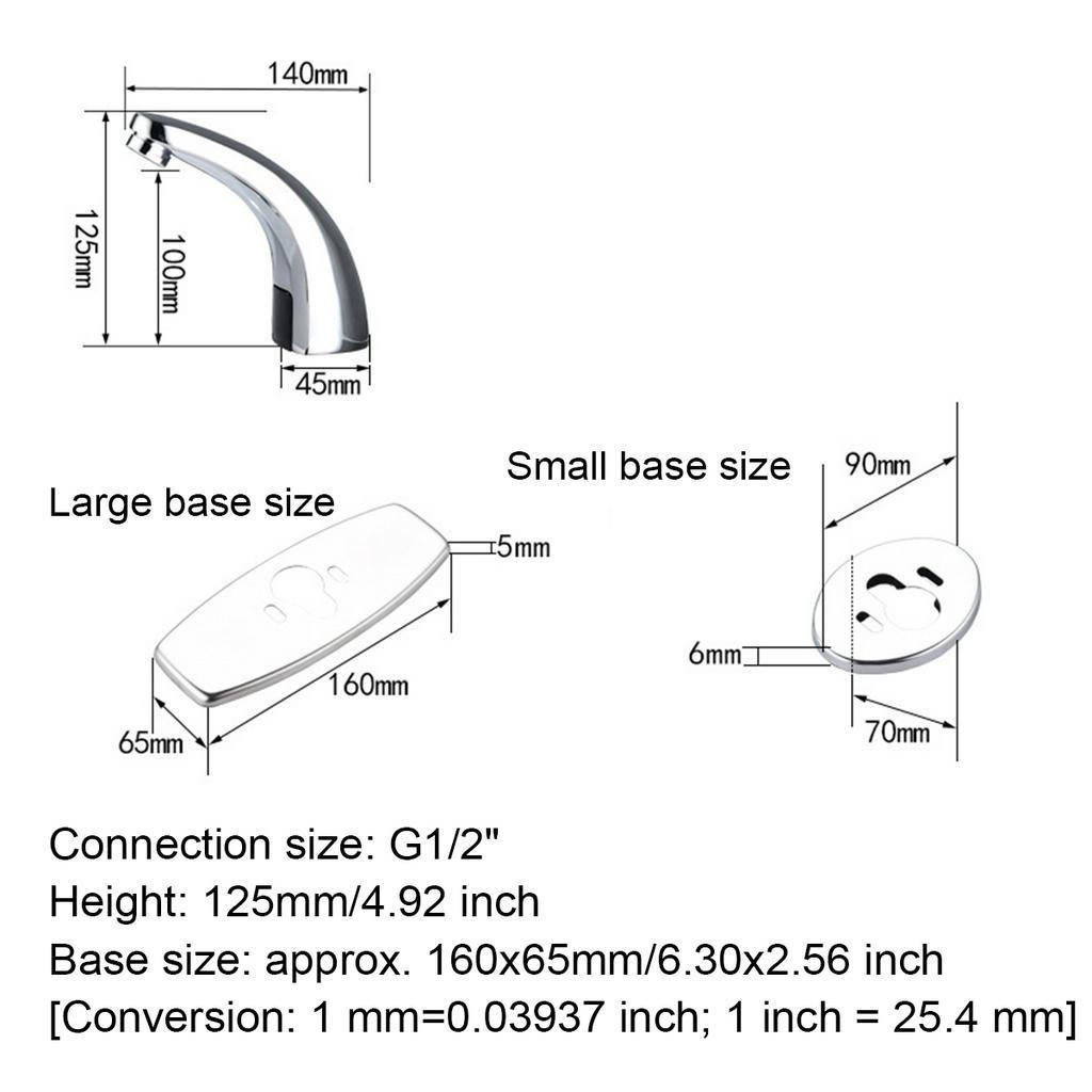 DC6V Automatic Hands Electric Touchless Bathroom Sensor Faucets Water Saving Mixers Sensor Tap Battery Power Kitchen Water Tap