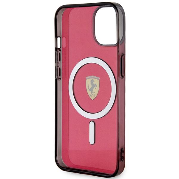 Ferrari FEHMP14SURKR iPhone 14 / 15 / 13 6.1" rosso/rosso custodia rigida Traslucida Magsafe