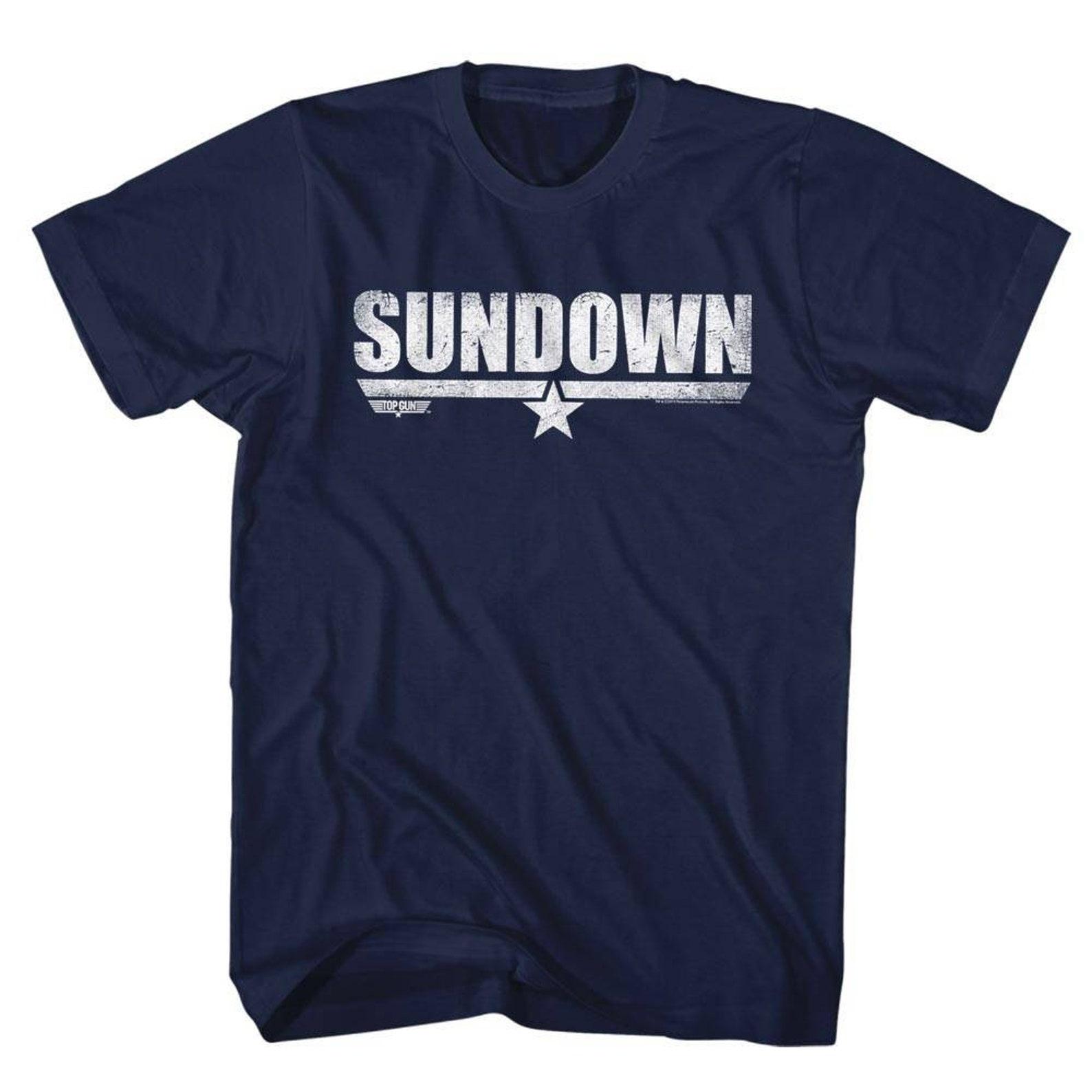 Top Gun Sundown Navy Adult T-Shirt XL