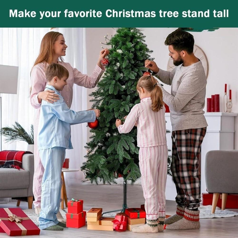 Metal Artificial Christmas Tree Height Extender Adjustable with 3 Fixing Screws Christmas Tree Height Increaser