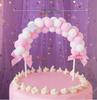 10-Pack 3D Hot Air Balloon & Rainbow Cake Toppers