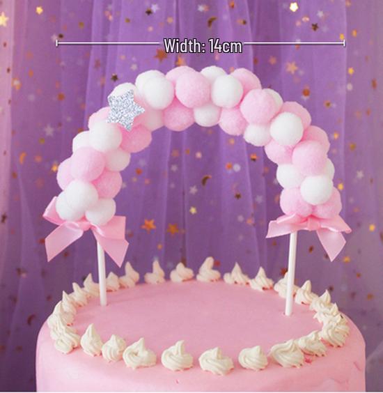 10-Pack 3D Hot Air Balloon & Rainbow Cake Toppers