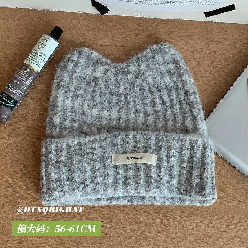 [Big Head Planet] Sweetheart Vitality Wear~ Gradual Change Cute Knitted Hat Winter New Wool Hat