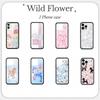 Wildblume 3D Ins Schmetterling Handyhülle für iPhone 16 15 14 13 12 Pro Max Plus 16pro 15pro WF Niedliche Cartoon Hülle Funda
