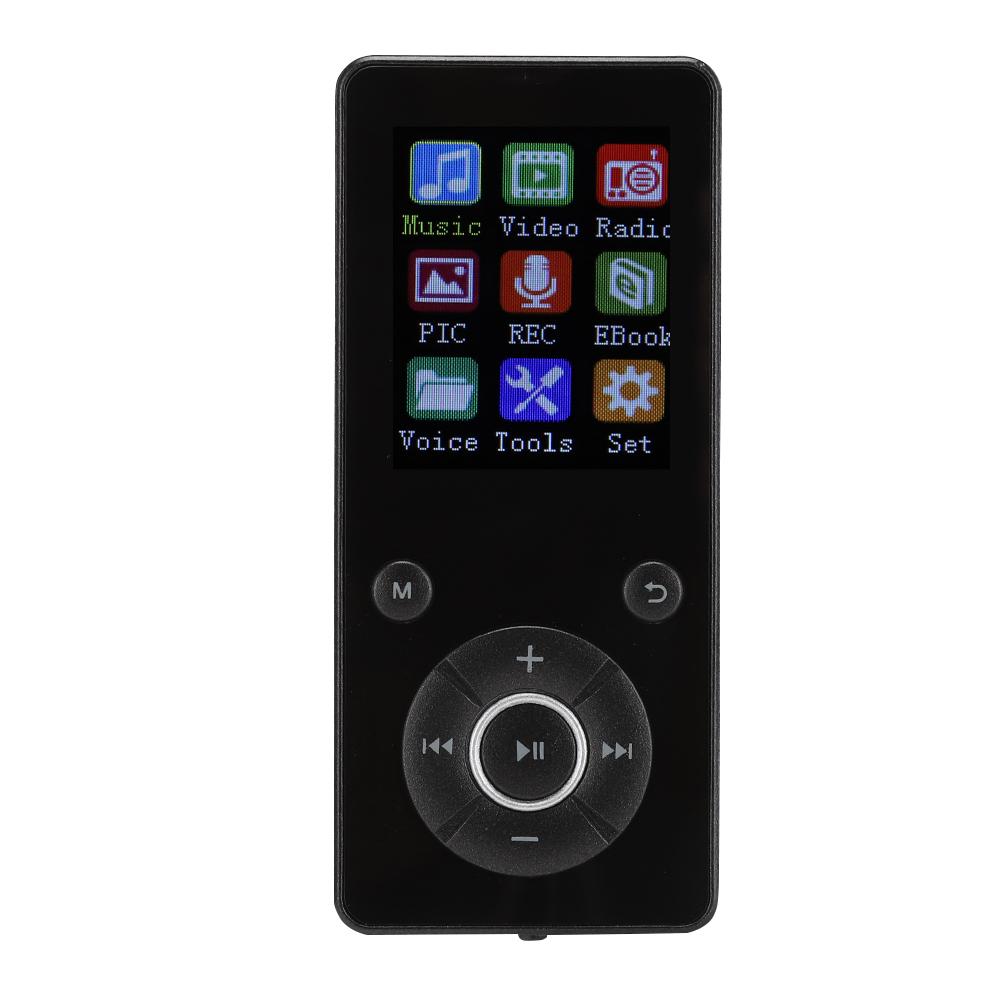 T3 Portable Bluetooth 4.2 Plug In Card Student MP4 Music Video Player with 1.8in Display