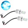2Pcs H3  80W 8000K LED Fog Light Bulb Lamp Ice Blue12-24V 