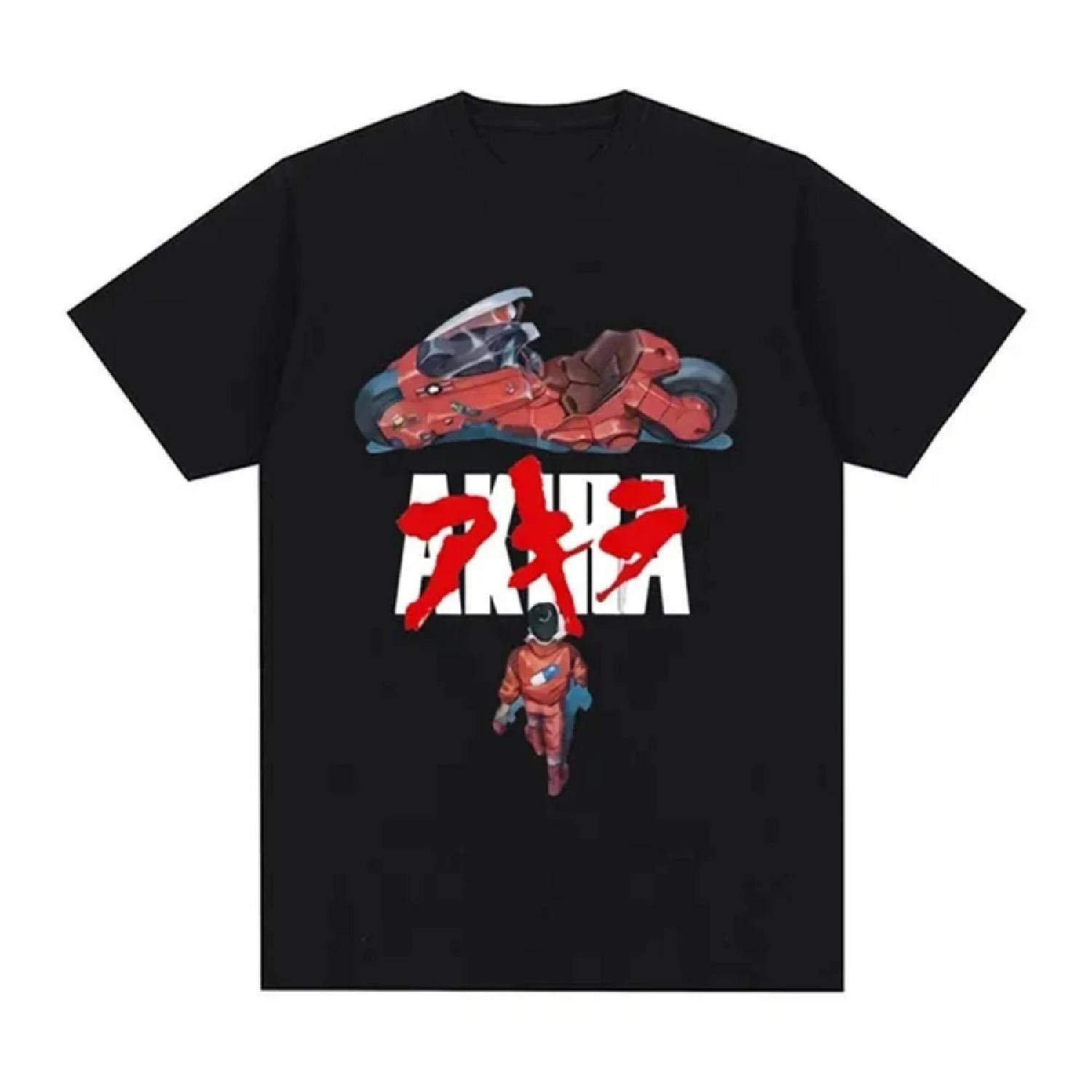 

Japanese anime New Tokyo Akira T-shirt, movie science fiction manga Masataro Kaneda men s short-sleeved T-shirt 100% cotton top XXXXXL чорний